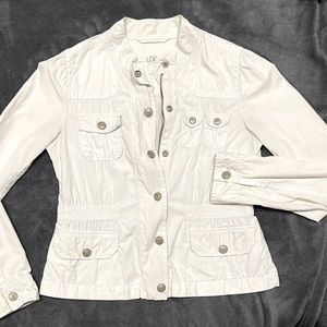 LOFT White, Military-Style Jacket, size XS